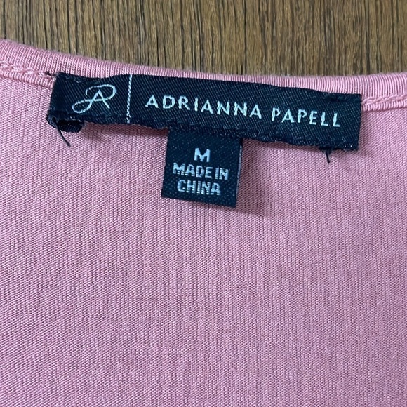 size Med Adrianna Papell blush colored shark bite tank - Picture 3 of 6